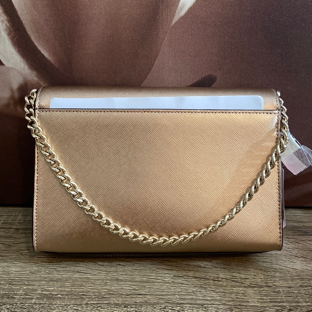 Kate Spade Metallic Gold Crossbody NWT - Picture 2 of 6